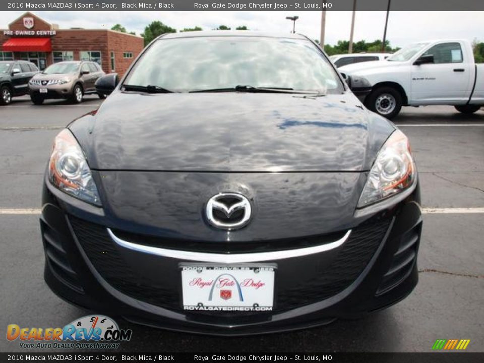 2010 Mazda MAZDA3 i Sport 4 Door Black Mica / Black Photo #8