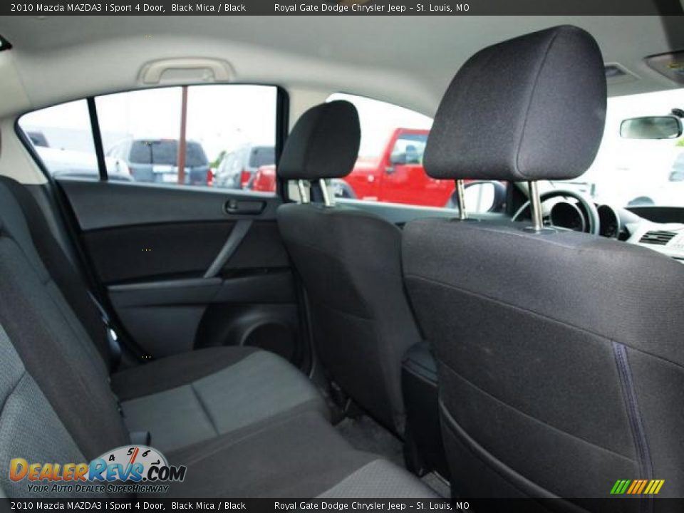 2010 Mazda MAZDA3 i Sport 4 Door Black Mica / Black Photo #9