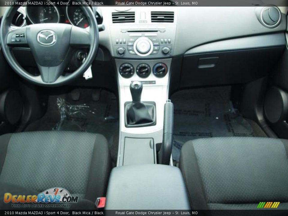 2010 Mazda MAZDA3 i Sport 4 Door Black Mica / Black Photo #10