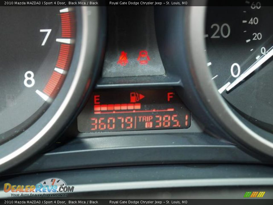 2010 Mazda MAZDA3 i Sport 4 Door Black Mica / Black Photo #14