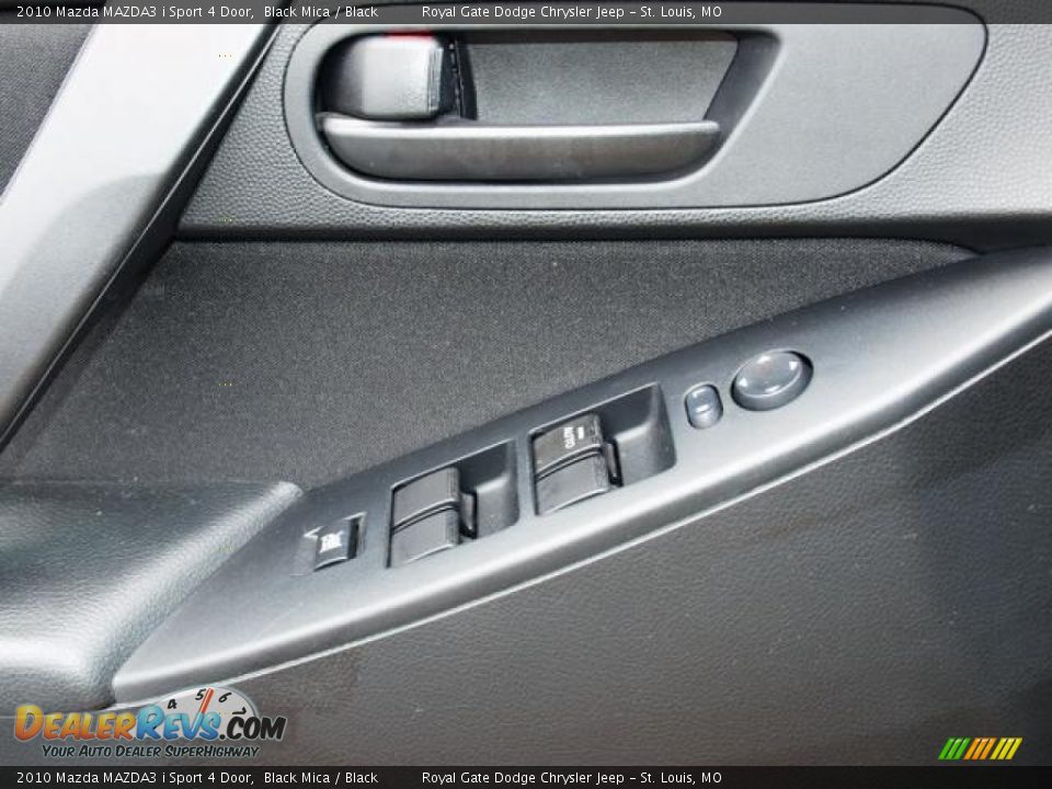 2010 Mazda MAZDA3 i Sport 4 Door Black Mica / Black Photo #15