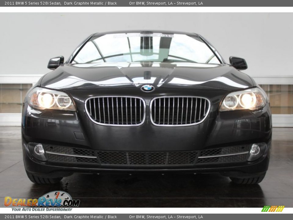 2011 BMW 5 Series 528i Sedan Dark Graphite Metallic / Black Photo #8