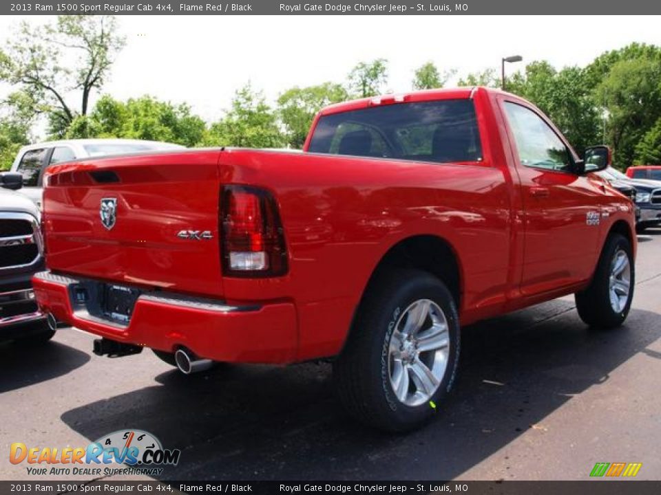 2013 Ram 1500 Sport Regular Cab 4x4 Flame Red / Black Photo #3