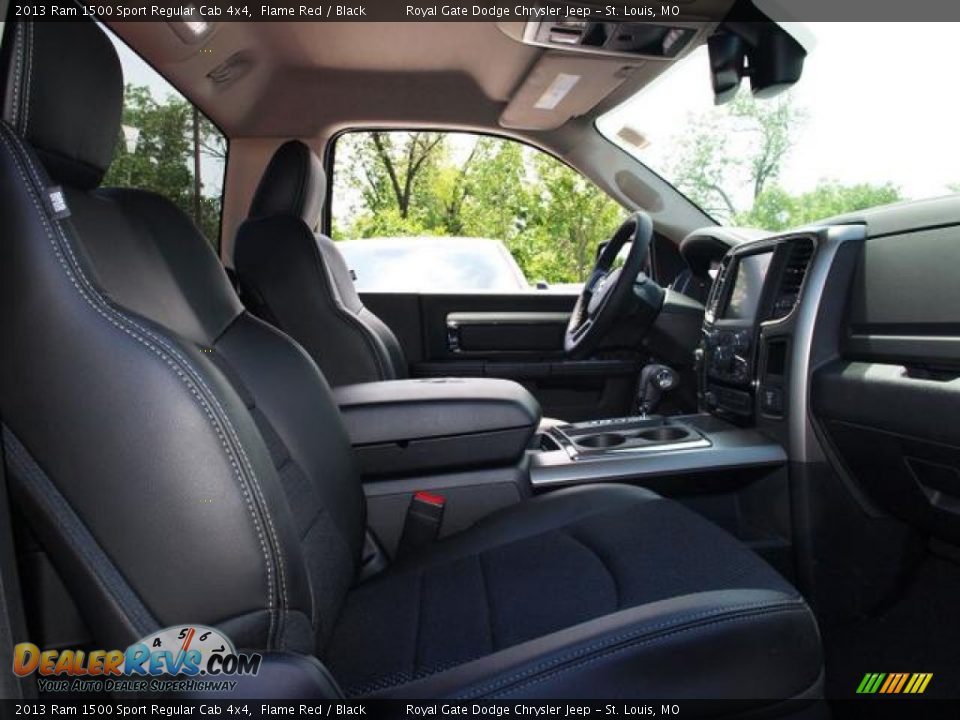 Black Interior - 2013 Ram 1500 Sport Regular Cab 4x4 Photo #4