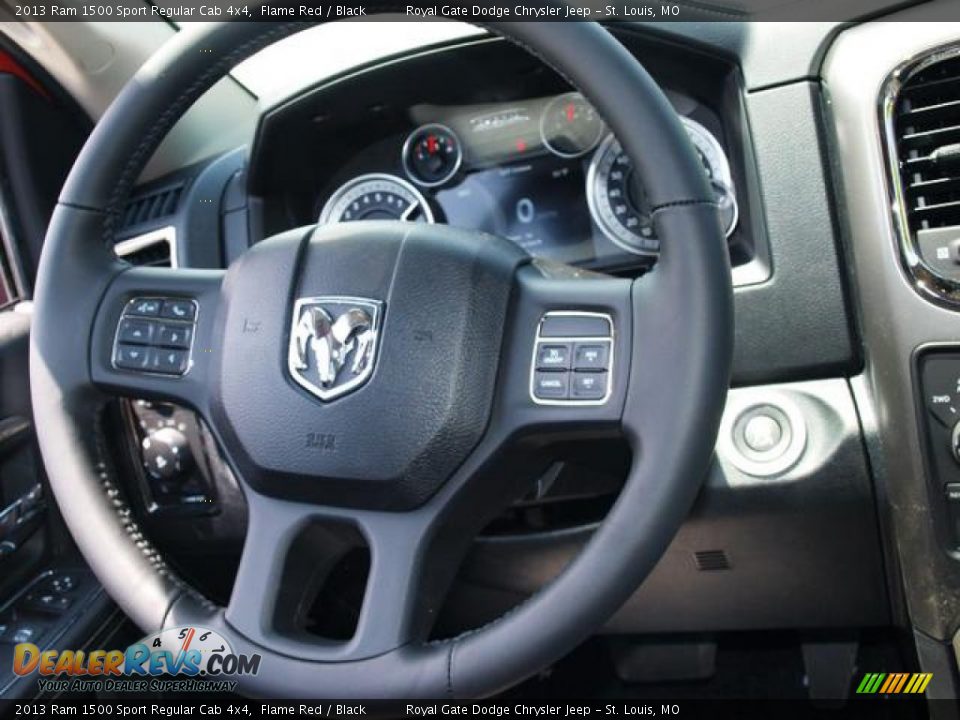 2013 Ram 1500 Sport Regular Cab 4x4 Steering Wheel Photo #6