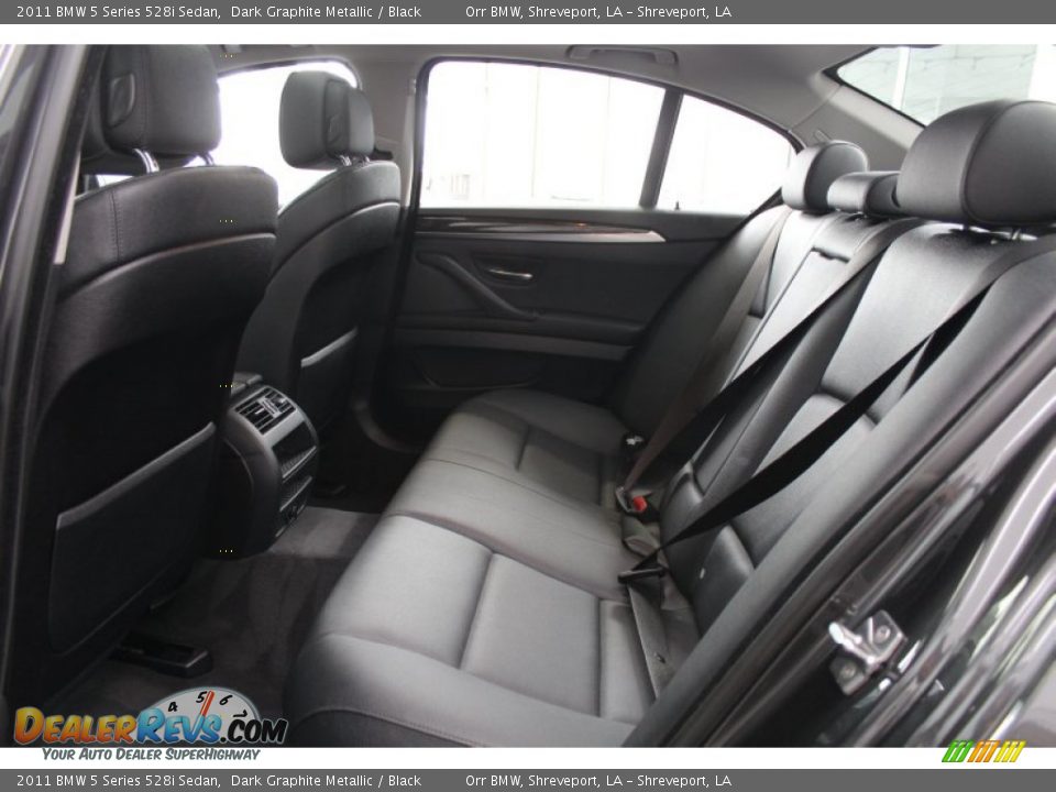 2011 BMW 5 Series 528i Sedan Dark Graphite Metallic / Black Photo #20