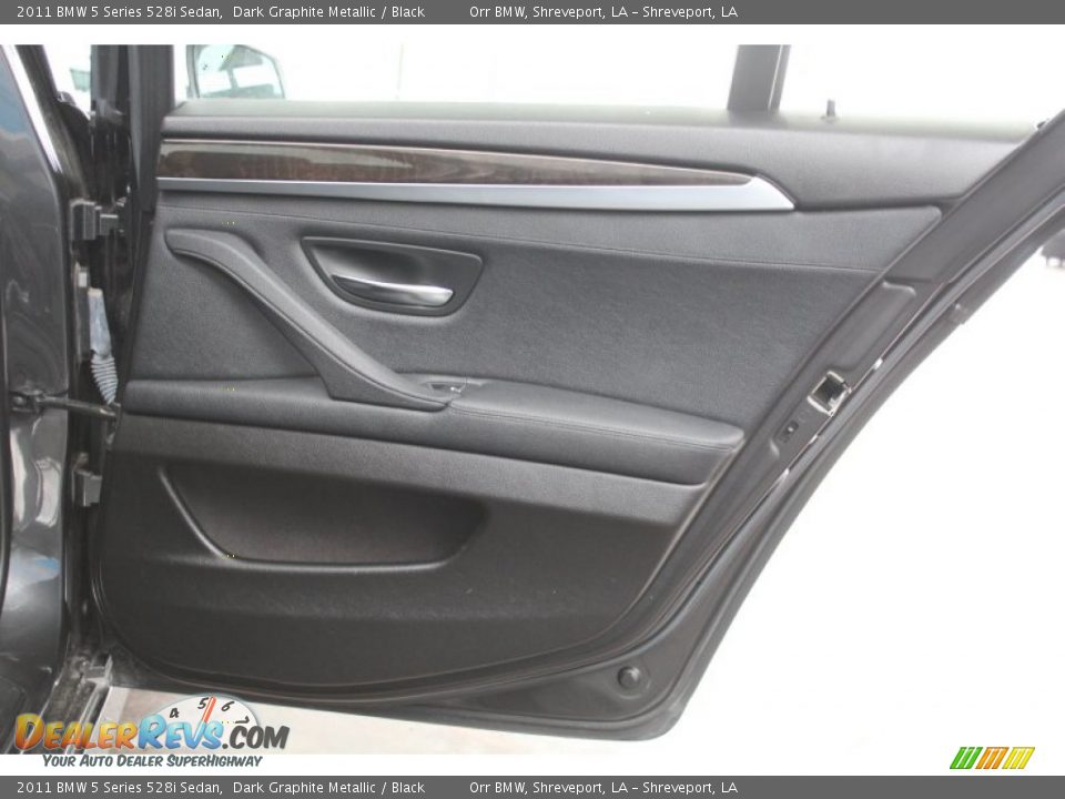2011 BMW 5 Series 528i Sedan Dark Graphite Metallic / Black Photo #21