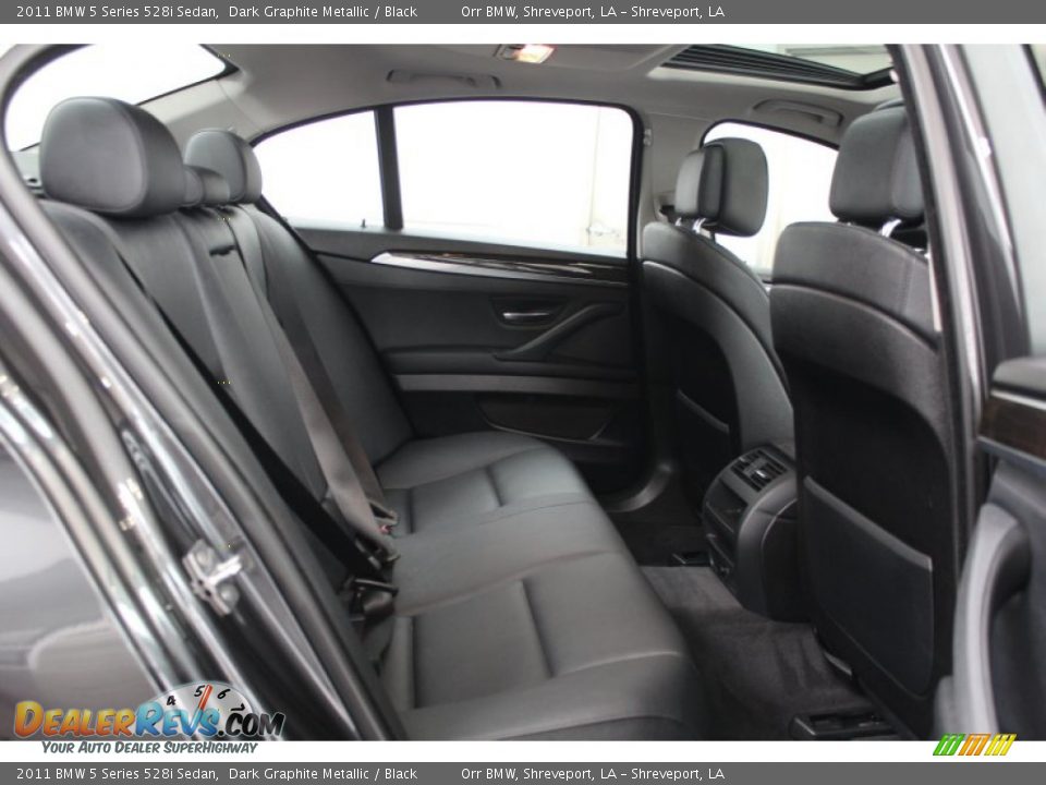 2011 BMW 5 Series 528i Sedan Dark Graphite Metallic / Black Photo #22