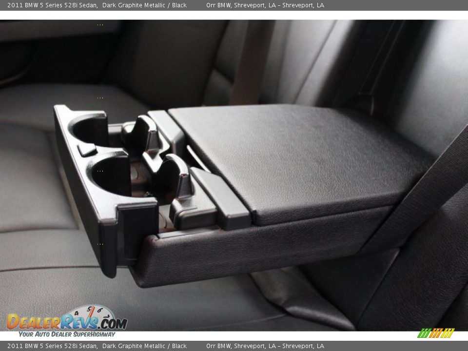 2011 BMW 5 Series 528i Sedan Dark Graphite Metallic / Black Photo #34