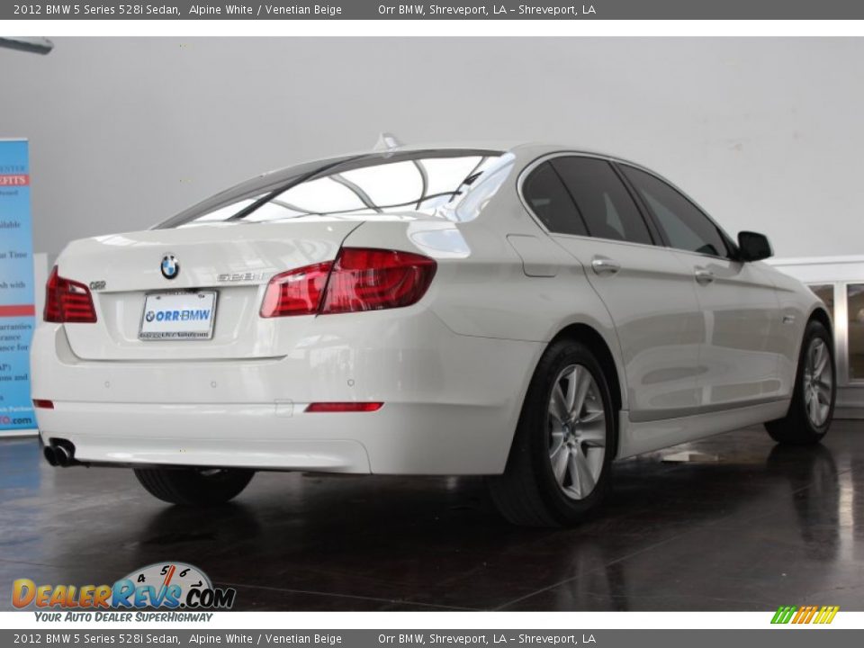 2012 BMW 5 Series 528i Sedan Alpine White / Venetian Beige Photo #5