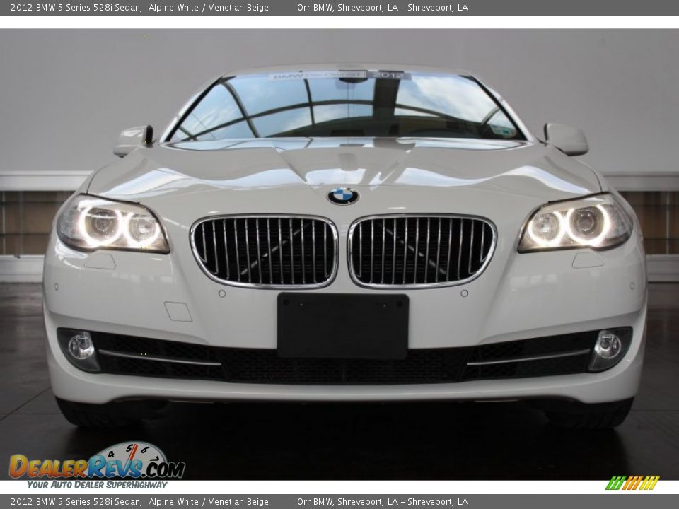 2012 BMW 5 Series 528i Sedan Alpine White / Venetian Beige Photo #8