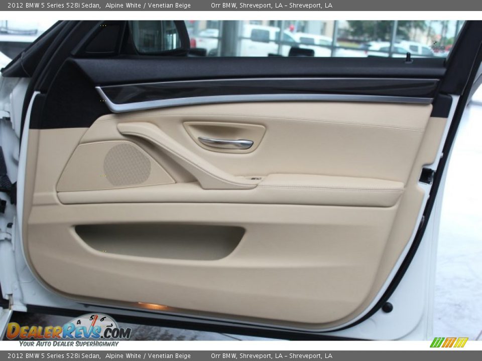 2012 BMW 5 Series 528i Sedan Alpine White / Venetian Beige Photo #18