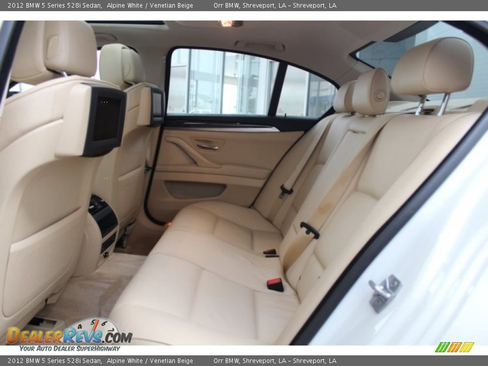 2012 BMW 5 Series 528i Sedan Alpine White / Venetian Beige Photo #21