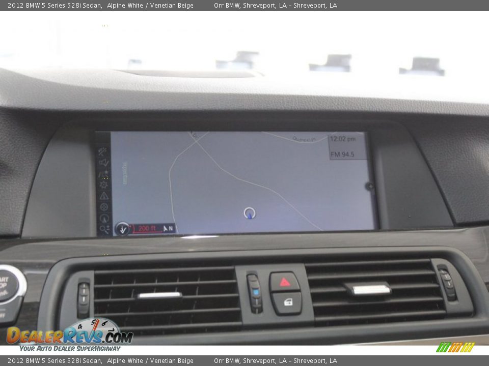 2012 BMW 5 Series 528i Sedan Alpine White / Venetian Beige Photo #27
