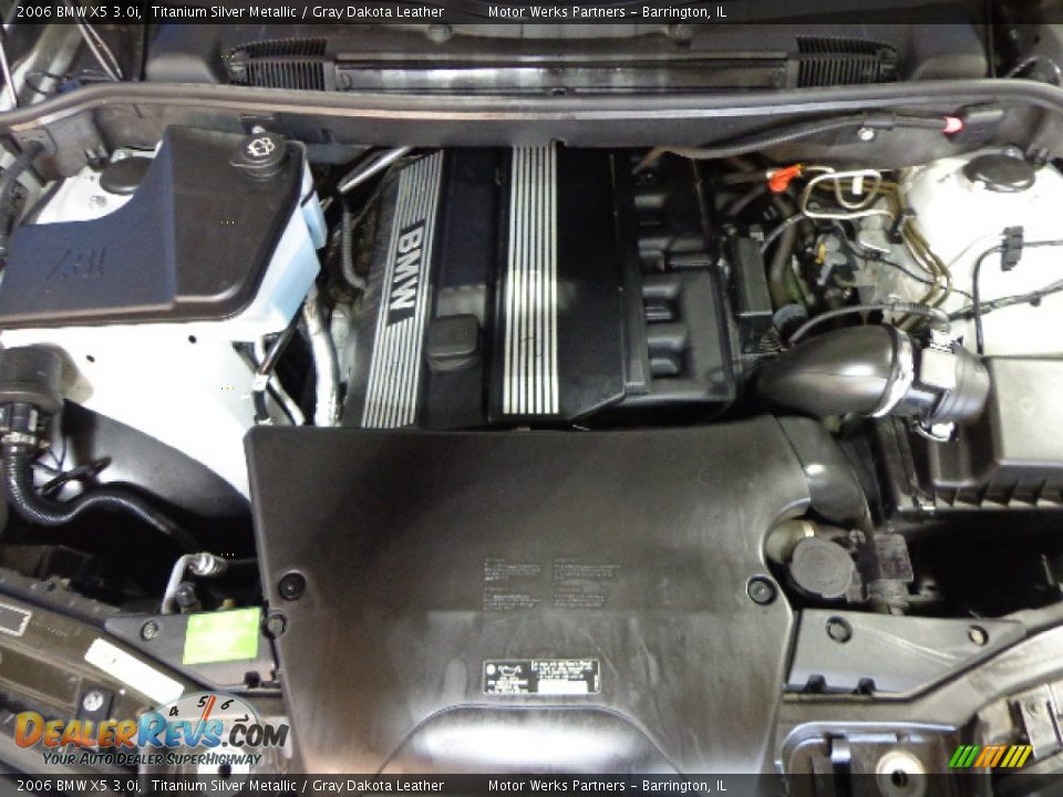 2006 BMW X5 3.0i Titanium Silver Metallic / Gray Dakota Leather Photo #5