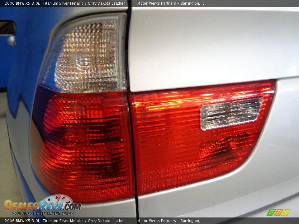 2006 BMW X5 3.0i Titanium Silver Metallic / Gray Dakota Leather Photo #11