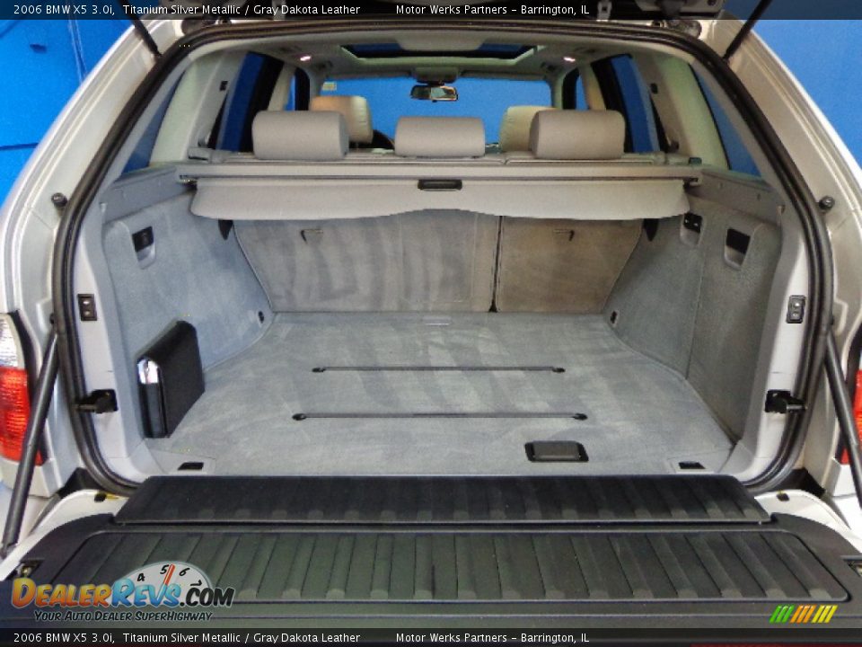 2006 BMW X5 3.0i Titanium Silver Metallic / Gray Dakota Leather Photo #12