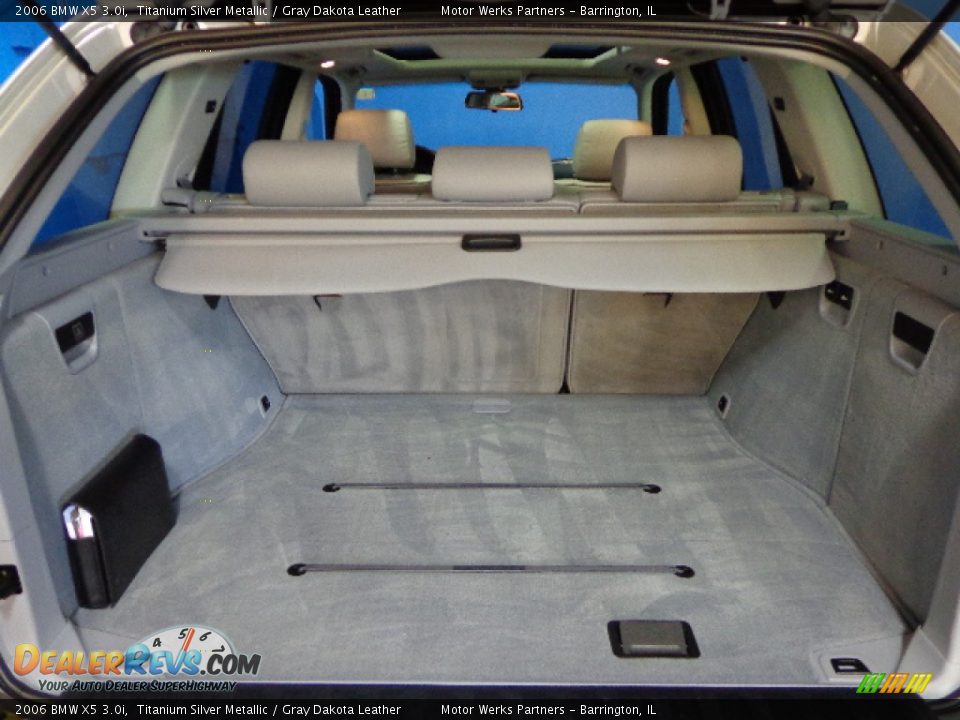 2006 BMW X5 3.0i Titanium Silver Metallic / Gray Dakota Leather Photo #13