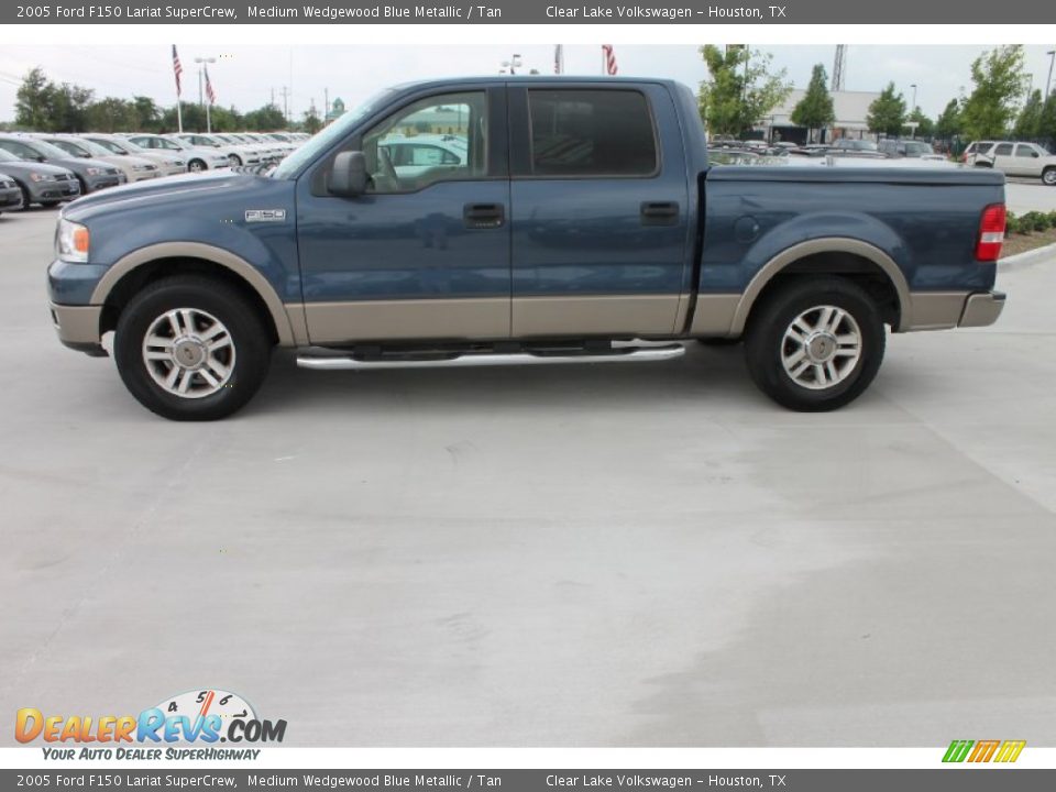 Medium Wedgewood Blue Metallic 2005 Ford F150 Lariat SuperCrew Photo #5