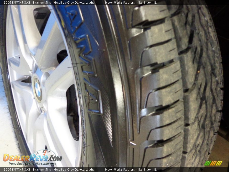 2006 BMW X5 3.0i Titanium Silver Metallic / Gray Dakota Leather Photo #19