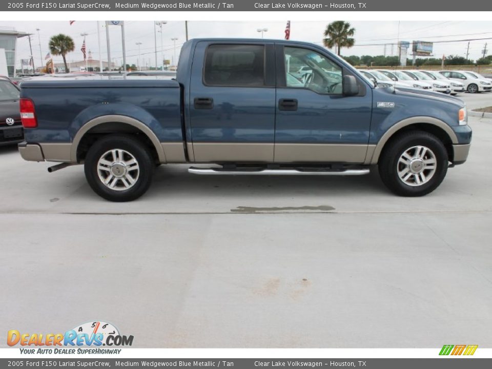 Medium Wedgewood Blue Metallic 2005 Ford F150 Lariat SuperCrew Photo #11
