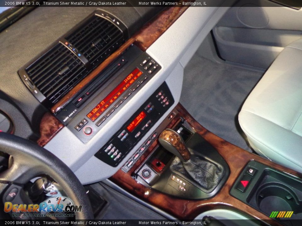 2006 BMW X5 3.0i Titanium Silver Metallic / Gray Dakota Leather Photo #25