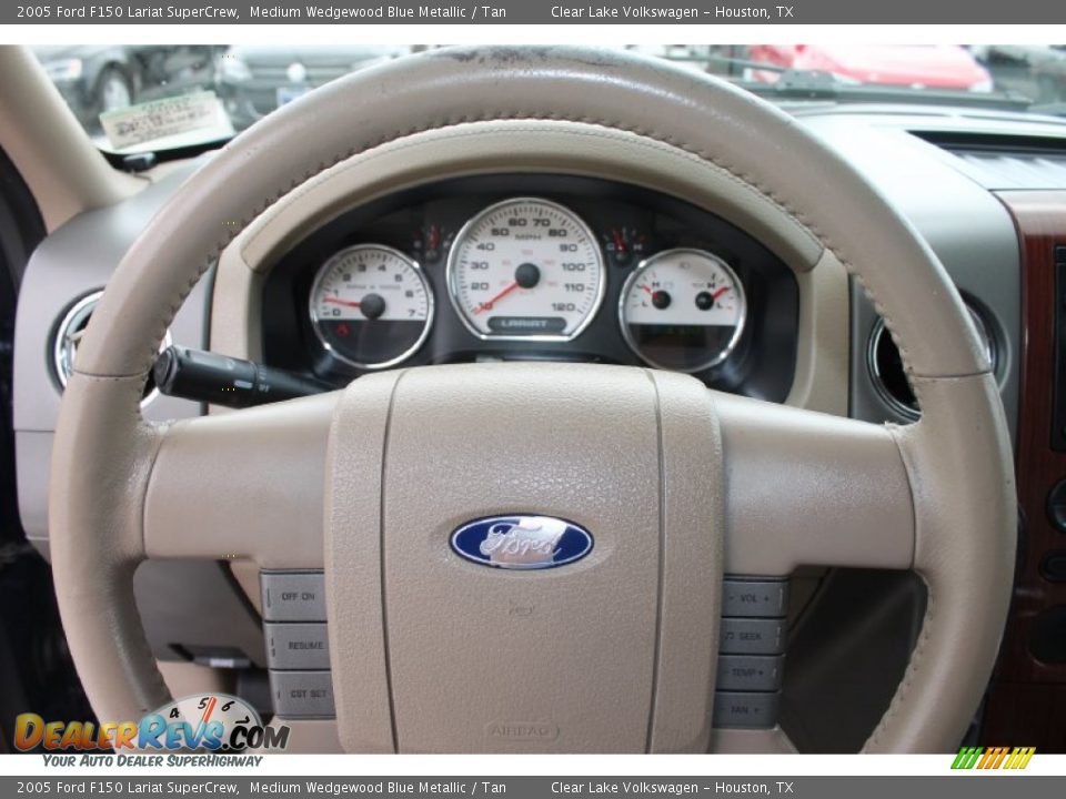 2005 Ford F150 Lariat SuperCrew Steering Wheel Photo #25