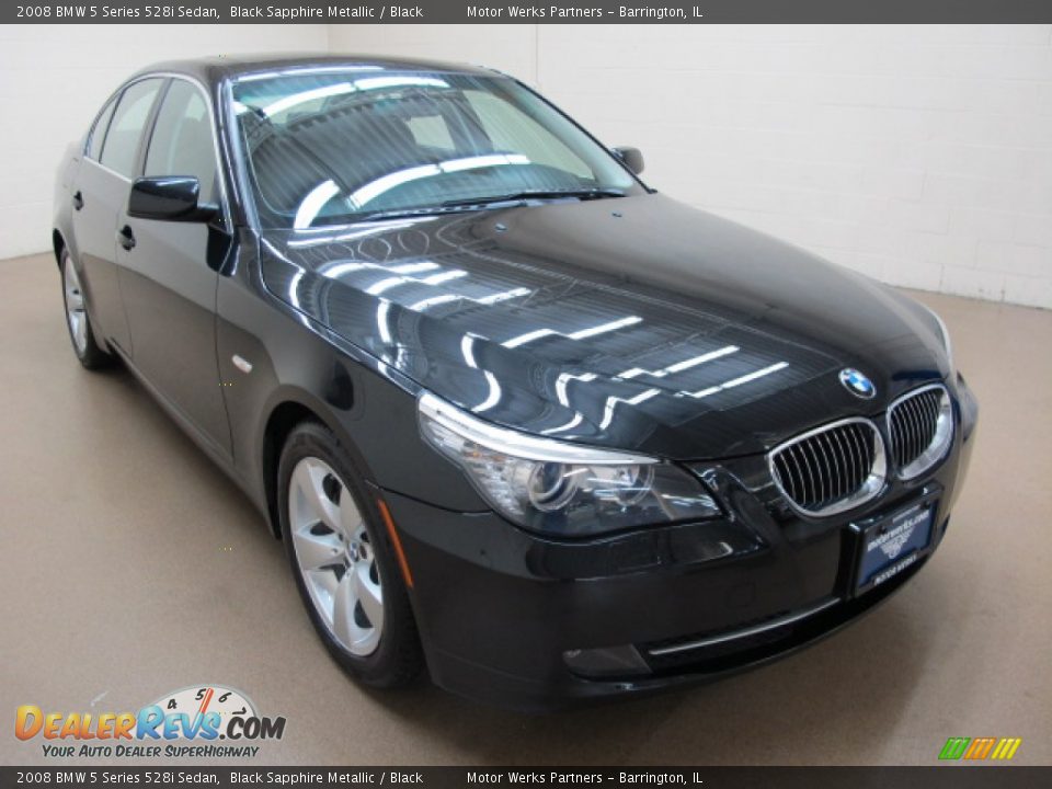 2008 BMW 5 Series 528i Sedan Black Sapphire Metallic / Black Photo #1