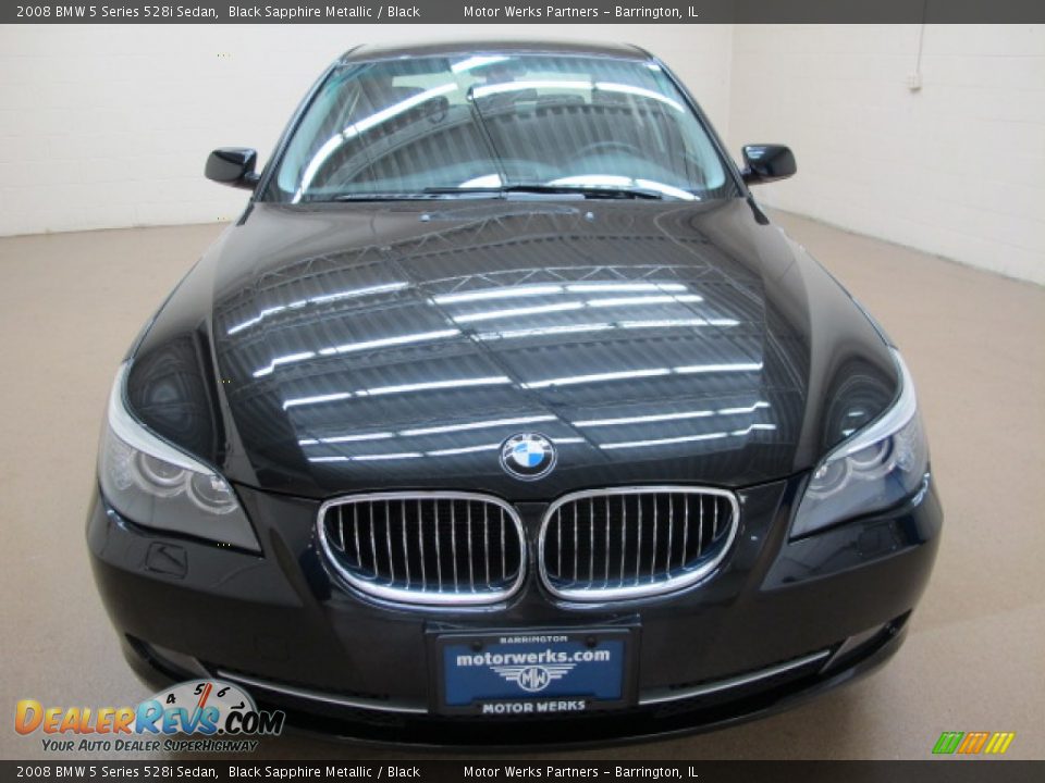 2008 BMW 5 Series 528i Sedan Black Sapphire Metallic / Black Photo #2
