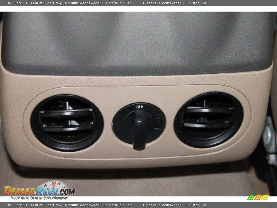 2005 Ford F150 Lariat SuperCrew Medium Wedgewood Blue Metallic / Tan Photo #35