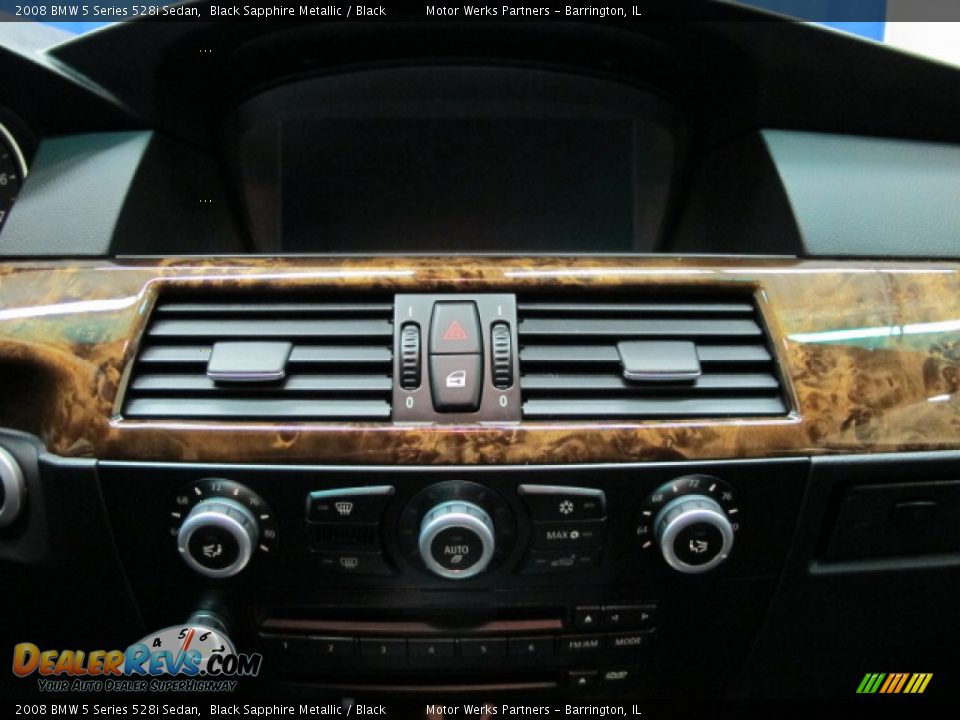 2008 BMW 5 Series 528i Sedan Black Sapphire Metallic / Black Photo #30