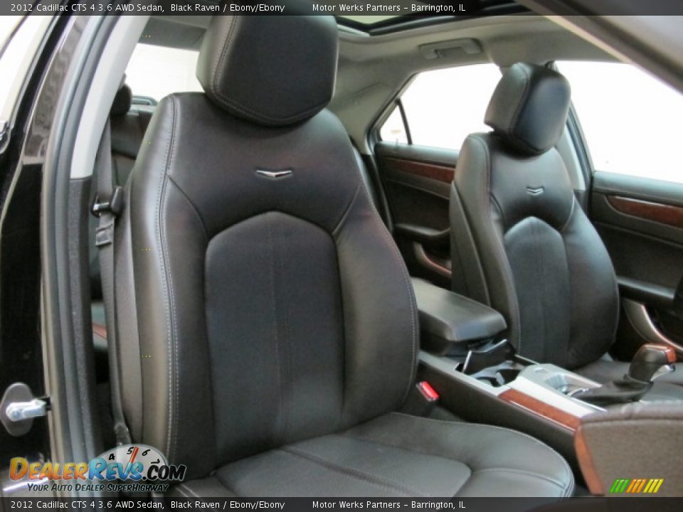 2012 Cadillac CTS 4 3.6 AWD Sedan Black Raven / Ebony/Ebony Photo #22
