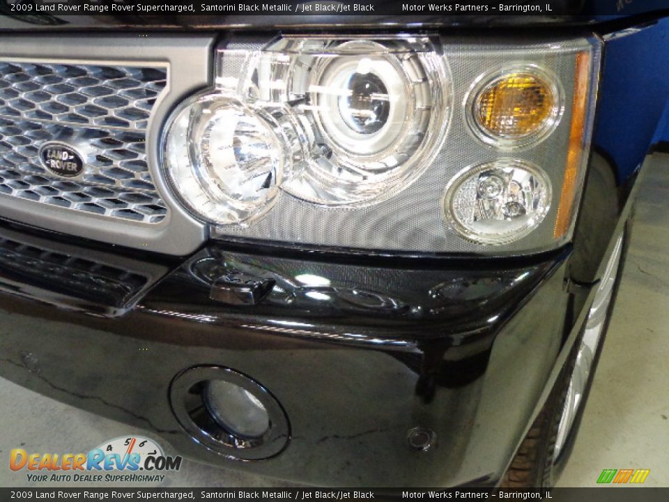 2009 Land Rover Range Rover Supercharged Santorini Black Metallic / Jet Black/Jet Black Photo #6