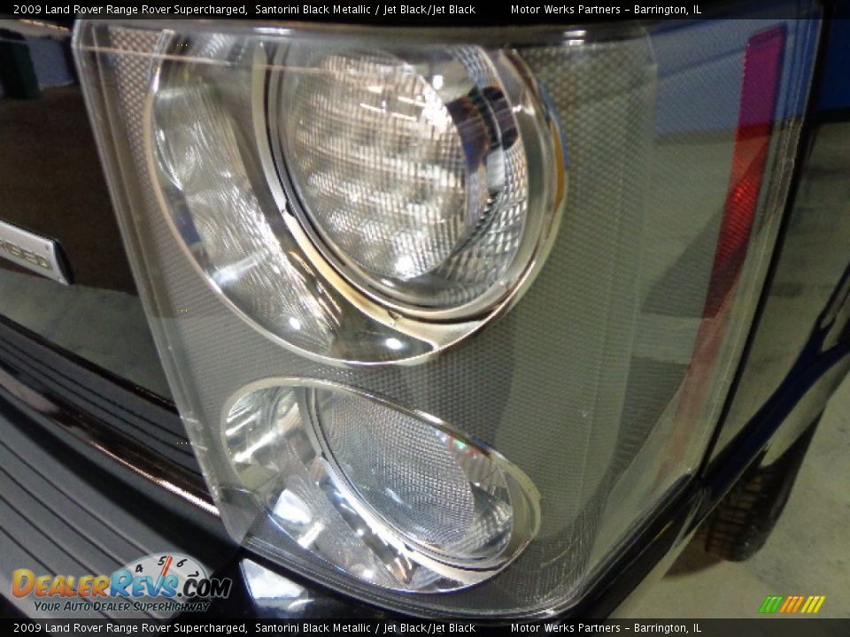 2009 Land Rover Range Rover Supercharged Santorini Black Metallic / Jet Black/Jet Black Photo #13