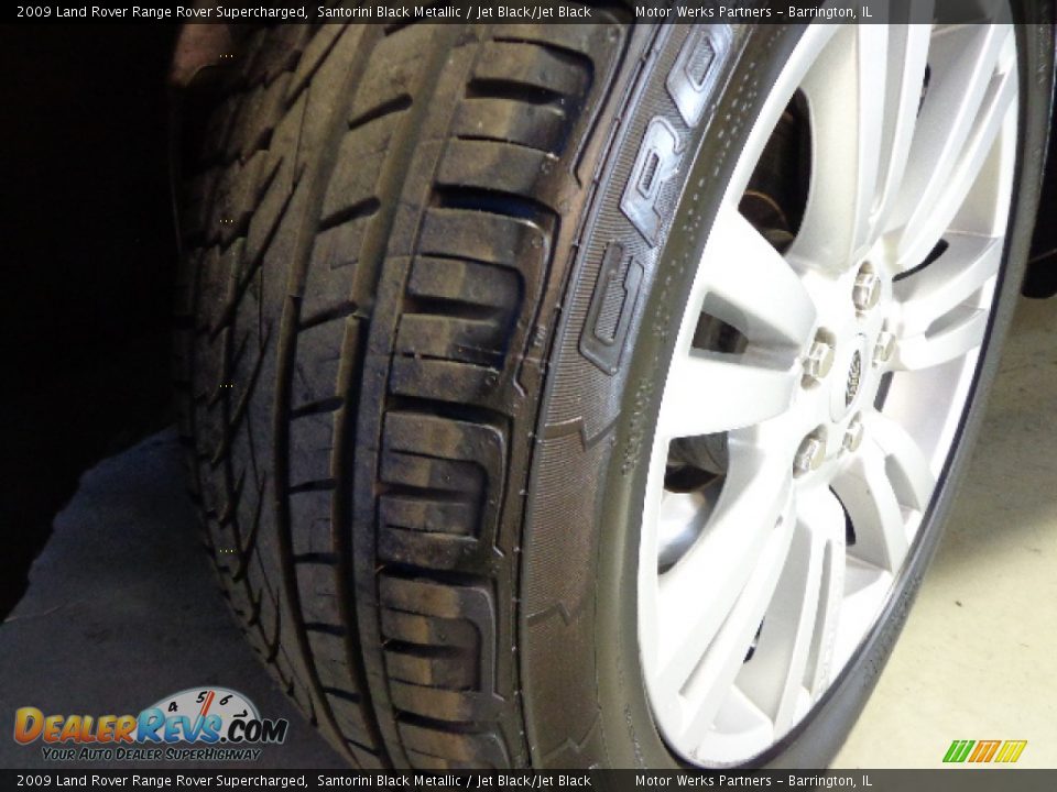 2009 Land Rover Range Rover Supercharged Santorini Black Metallic / Jet Black/Jet Black Photo #17
