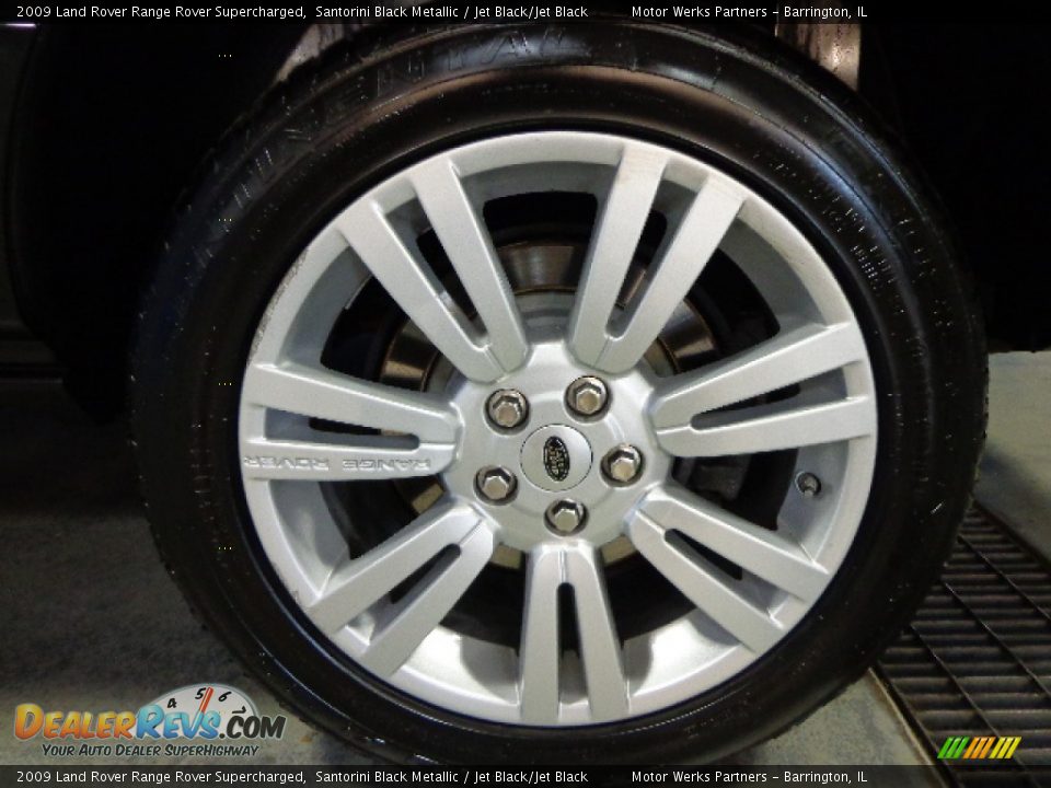 2009 Land Rover Range Rover Supercharged Santorini Black Metallic / Jet Black/Jet Black Photo #18