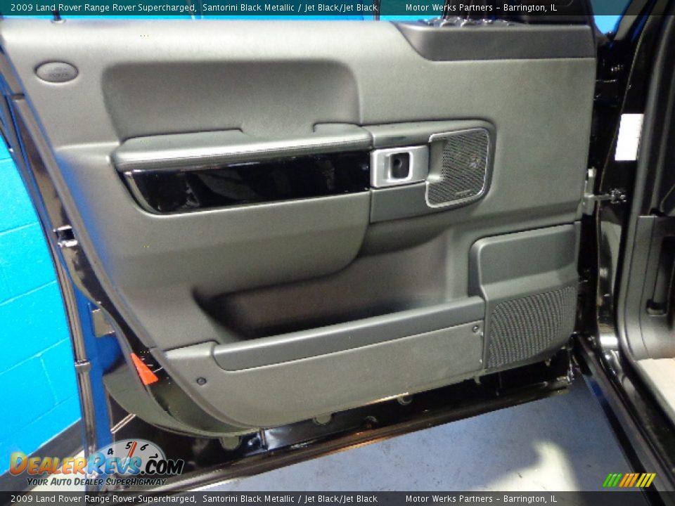 2009 Land Rover Range Rover Supercharged Santorini Black Metallic / Jet Black/Jet Black Photo #21