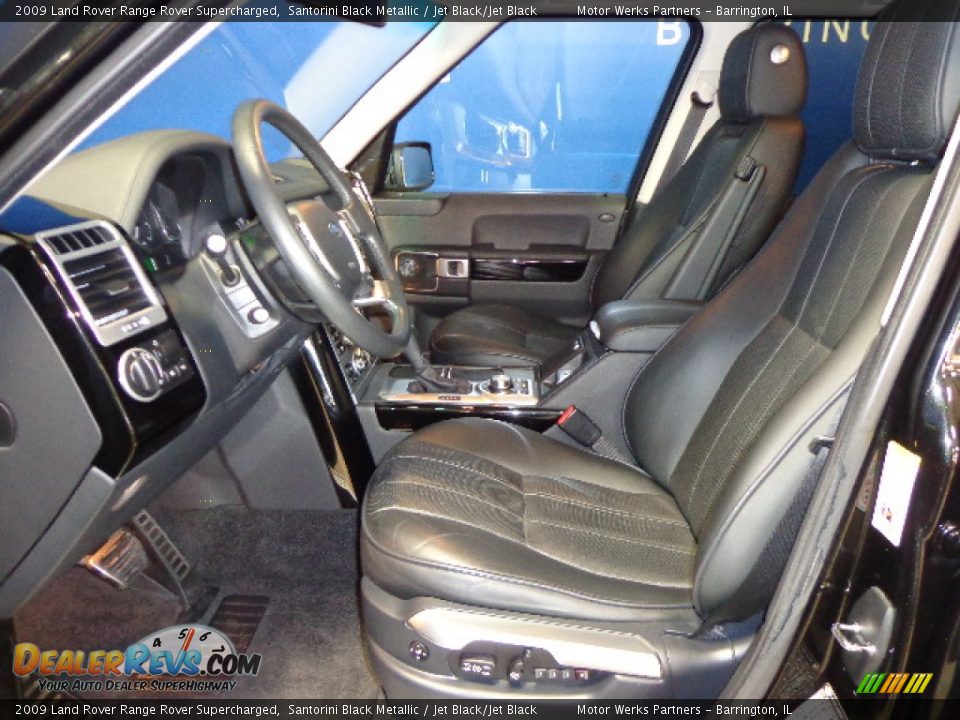 2009 Land Rover Range Rover Supercharged Santorini Black Metallic / Jet Black/Jet Black Photo #22