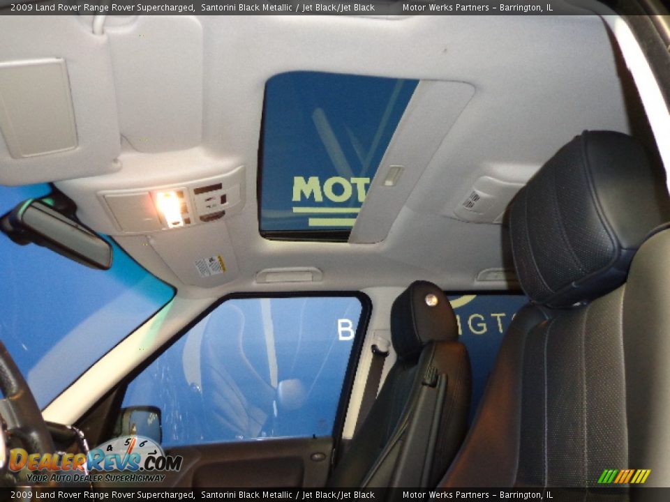 2009 Land Rover Range Rover Supercharged Santorini Black Metallic / Jet Black/Jet Black Photo #23