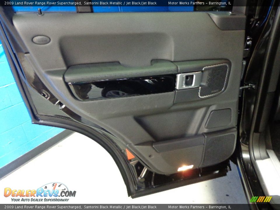 2009 Land Rover Range Rover Supercharged Santorini Black Metallic / Jet Black/Jet Black Photo #28