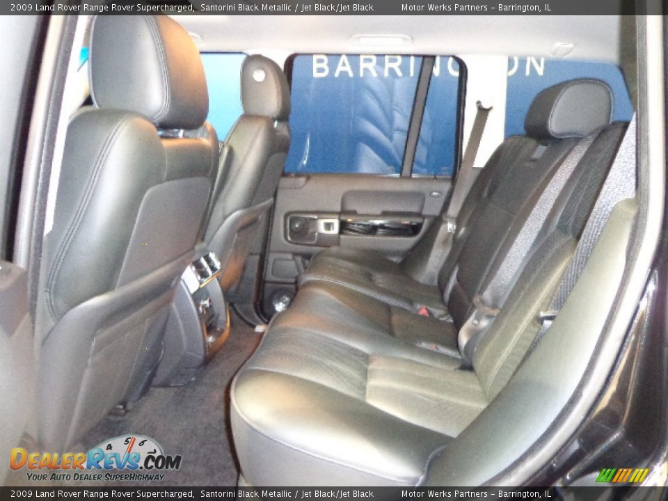 2009 Land Rover Range Rover Supercharged Santorini Black Metallic / Jet Black/Jet Black Photo #29