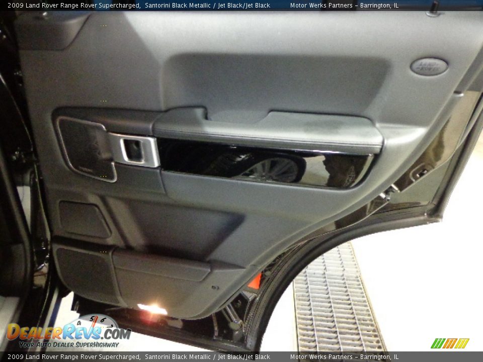 2009 Land Rover Range Rover Supercharged Santorini Black Metallic / Jet Black/Jet Black Photo #31