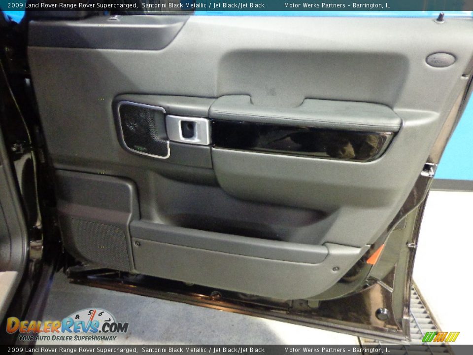2009 Land Rover Range Rover Supercharged Santorini Black Metallic / Jet Black/Jet Black Photo #34