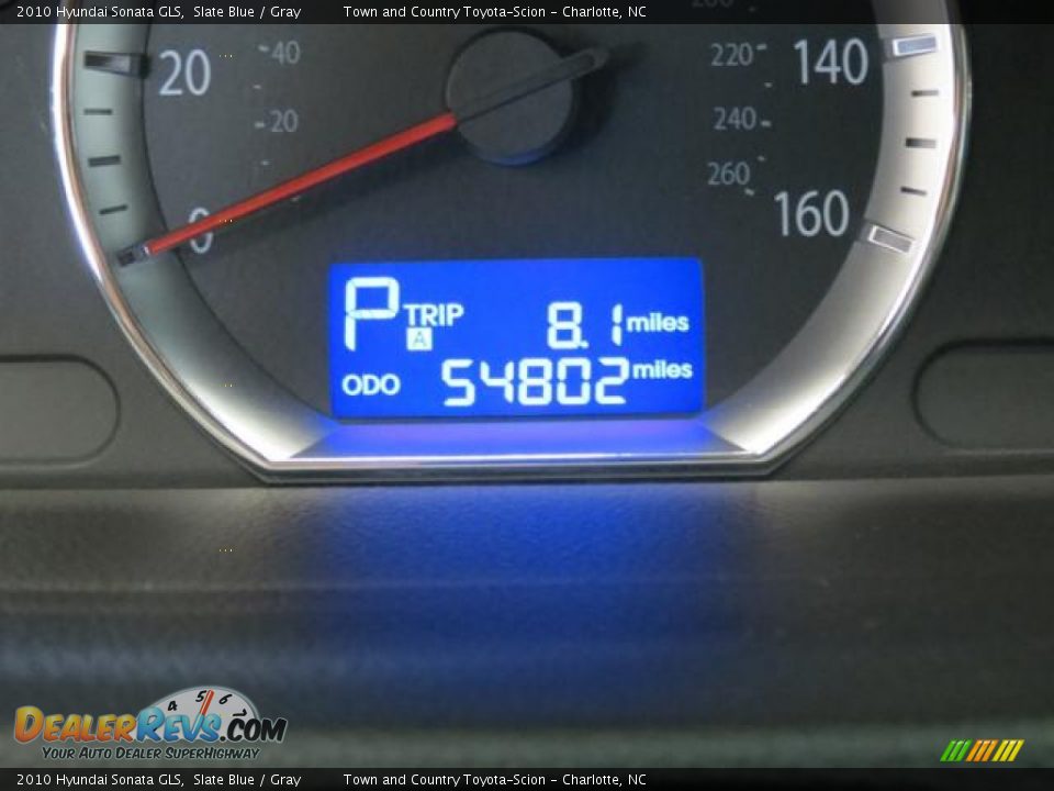 2010 Hyundai Sonata GLS Slate Blue / Gray Photo #12