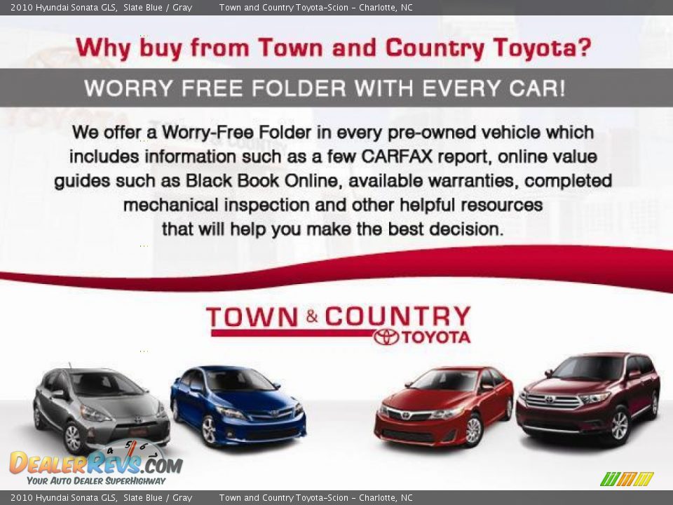 Dealer Info of 2010 Hyundai Sonata GLS Photo #25