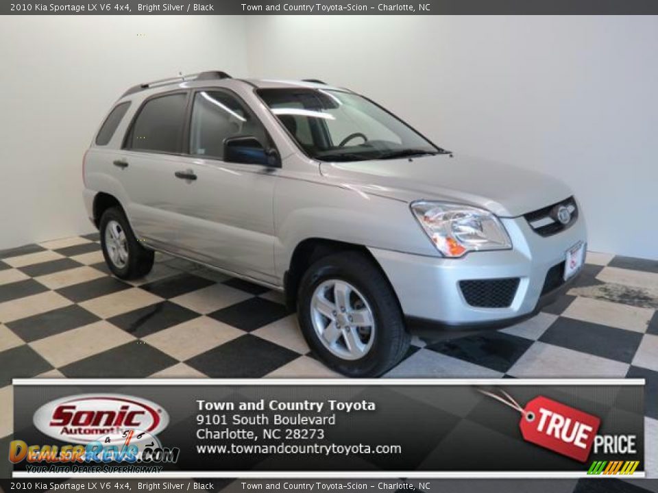 2010 Kia Sportage LX V6 4x4 Bright Silver / Black Photo #1