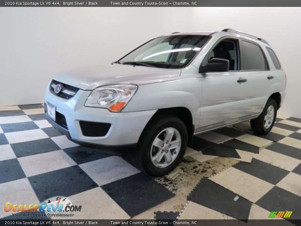 2010 Kia Sportage LX V6 4x4 Bright Silver / Black Photo #3