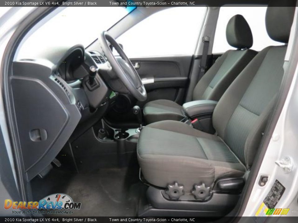Front Seat of 2010 Kia Sportage LX V6 4x4 Photo #8
