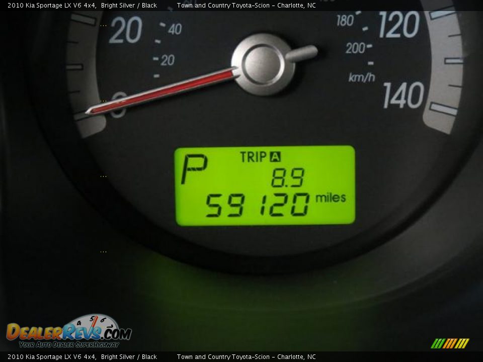 2010 Kia Sportage LX V6 4x4 Bright Silver / Black Photo #12
