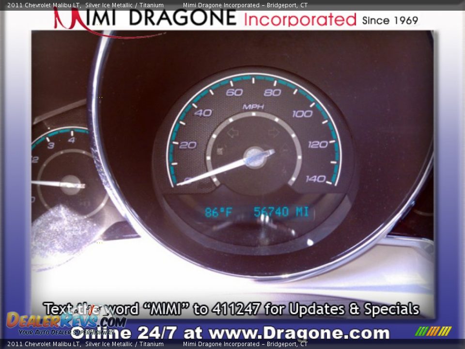 2011 Chevrolet Malibu LT Silver Ice Metallic / Titanium Photo #2